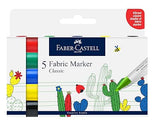 Faber-Castell Creative Studio Fabric Marker Set of 5