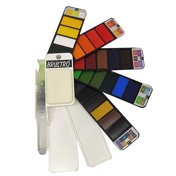 Brustro Watercolour Travel Pan Set 25