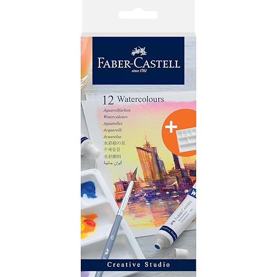 Faber-Castell Creative Studio Watercolour Set 12 × 9 ml