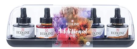Ecoline Liquid Watercolor Ink Set 5 x 30ml
