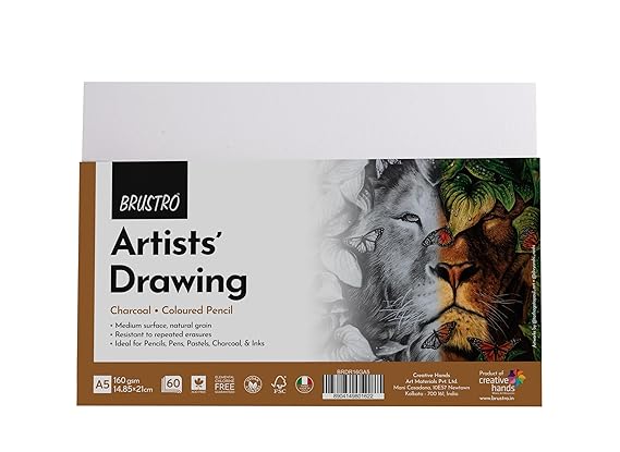 Brustro Drawing Paper 160 GSM A5 60 Sheets Natural White
