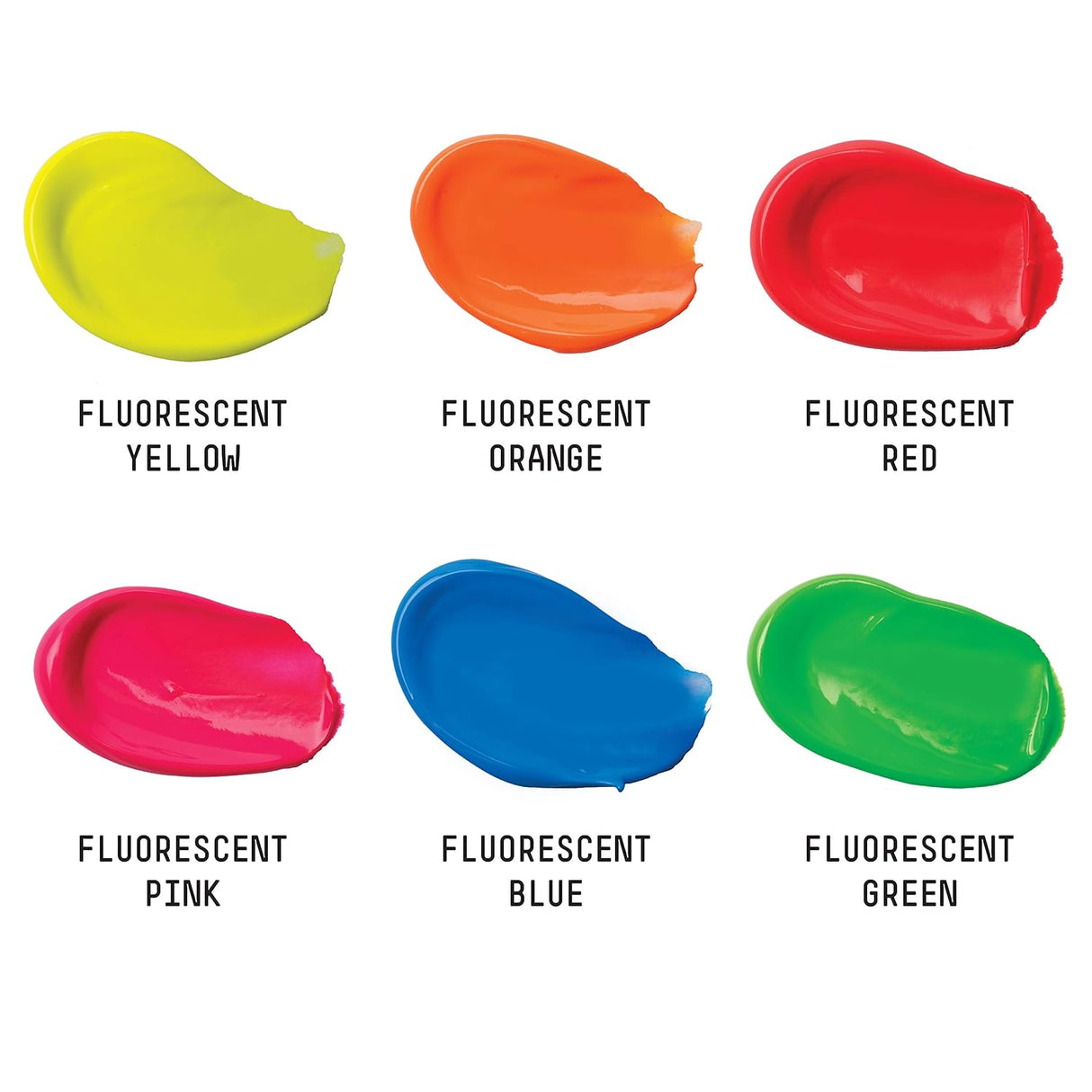 Liquitex Basics Fluorescent Acrylic Paint Set - 6 x 22ml Tubes
