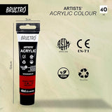 Brustro  Artist  Acrylic Color 40ml Alizarin Crimson