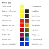 Daler Rowney Aquafine Watercolour Travel Tin - 18 Half Pans