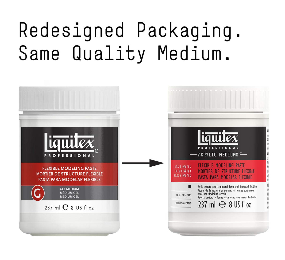 Liquitex Professional Acrylic Medium - Flexible Modeling Paste - 237ml Liquitex