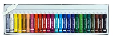 Faber Castell Chunky Oil Pastels  Pack of 25 Colours