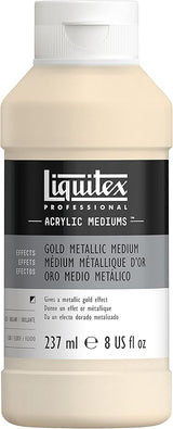 Liquitex Gold Metallic Medium 237ml Acrylic Effects Medium