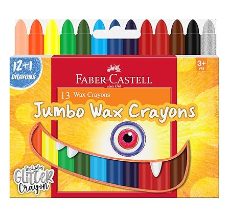 Faber-Castell Jumbo Wax Crayons Pack of 13