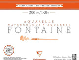 Clairefontaine 100% Cotton Watercolour Pad 24x30cm 300gsm