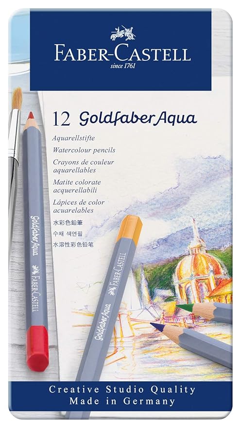 Faber Castell Goldfaber Aqua Colour Pencil Set of 12