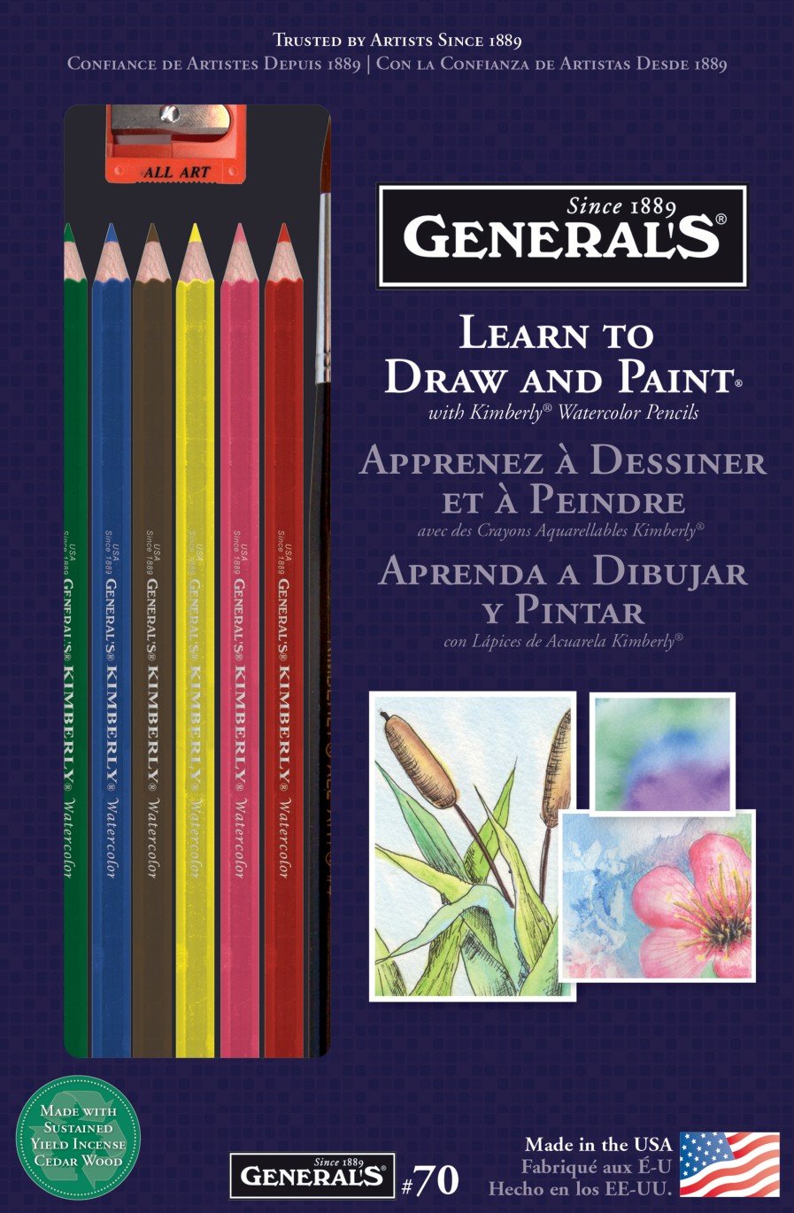 General Pencil Watercolor Pencil Techniques Kit
