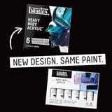Liquitex Heavy Body Acrylic Muted Set + White 6 x 59ml