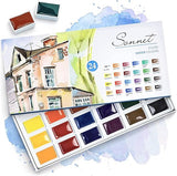 Sonnet Studio Watercolours Paint Set 24 Colors Nevskaya Palitra