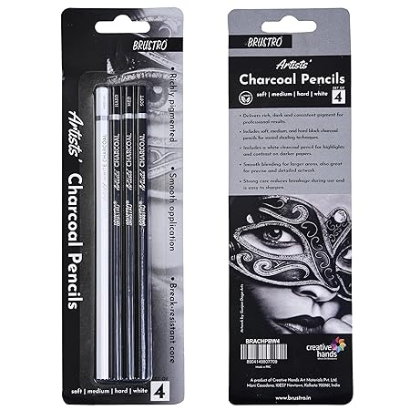 Brustro Charcoal Pencil Set of 4