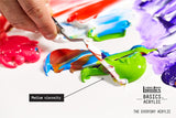 Liquitex Basics Acrylic Paint Set - Primary Colours - 6 x 22ml