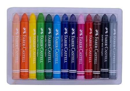 Faber-Castell Jumbo Wax Crayons Pack of 13