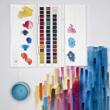 Winsor & Newton Cotman Watercolours - Half Pan Studio Set - 46 Half Pans