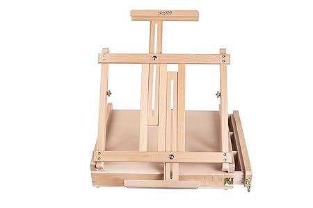 Brustro Portable Wooden Sketchbox Easel with Drawer