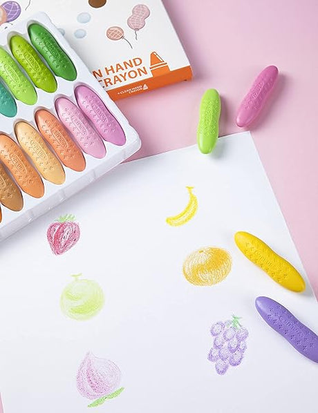 YPLUS Peanut Crayons Washable Non-Toxic Toddler Crayons 12pc