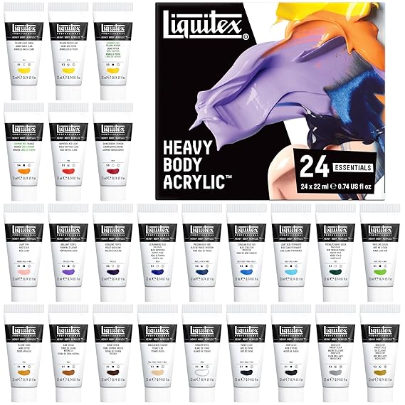 Liquitex Professional Heavy Body Acrylic Paint Set 24 x 22ml