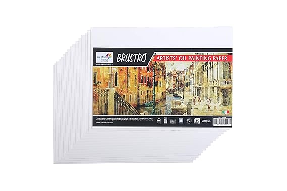 Brustro Oil Paper Pad 300 GSM 20 Sheets 10x14 cm