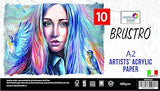 Brustro Acrylic Paper 400 GSM A2 10 Sheets Acid Free Pad