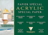 Clairefontaine Acrylic Paper Pad 30x40cm 360gsm 10 Sheets