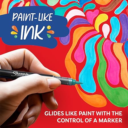 Sharpie Creative Acrylic Brush Markers 5 Assorted Colors Set
