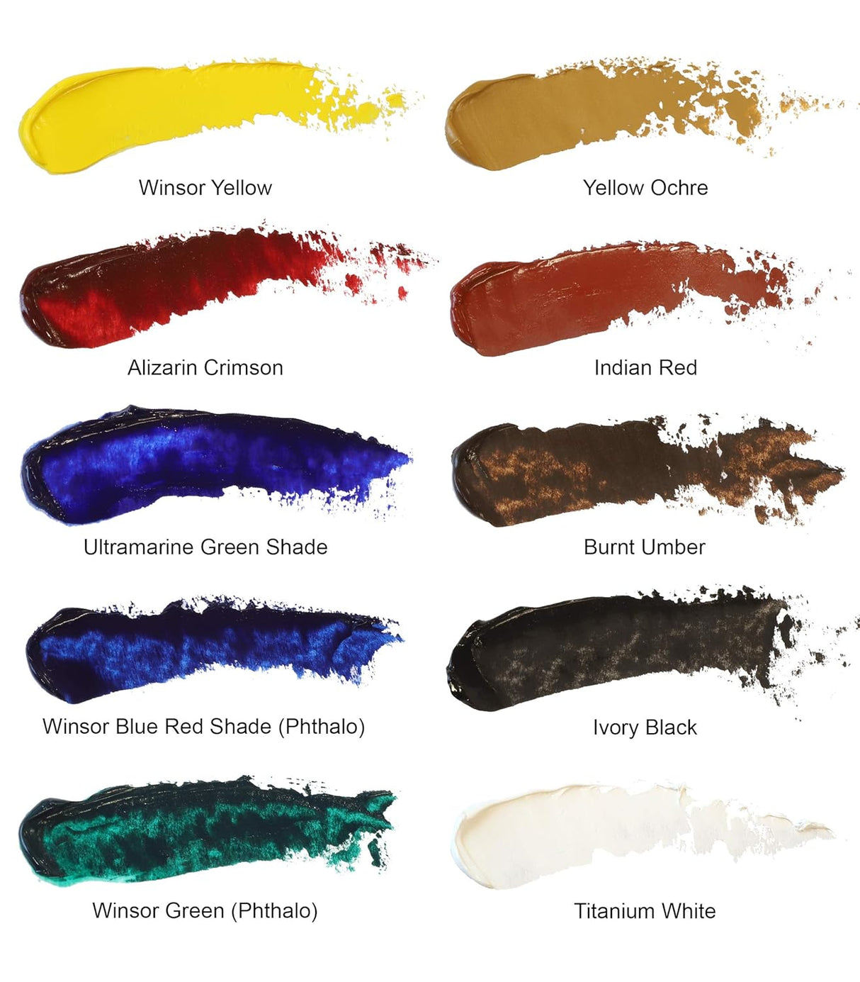 Winsor and Newton Artists Oil Colour Intro Set - 10 Tubes x 21ml