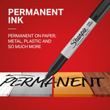 Sharpie Permanent Markers Fine Point Pack of 3 (Red Blue Black)