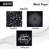 Brustro Black Paper A4 200 GSM 30 Sheets Drawing Pack