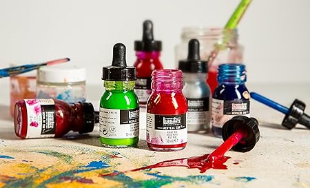Liquitex Acrylic Ink Pouring Technique Set Deep Colors Set of 4