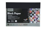 Brustro Black Paper A4 200 GSM 30 Sheets Drawing Pack