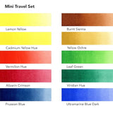 Daler Rowney Aquafine Mini Watercolour Travel Tin - 10 Half Pan