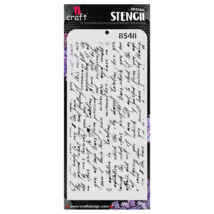 Icraft Multisurface Mini Stencil 4" X 8" 8548