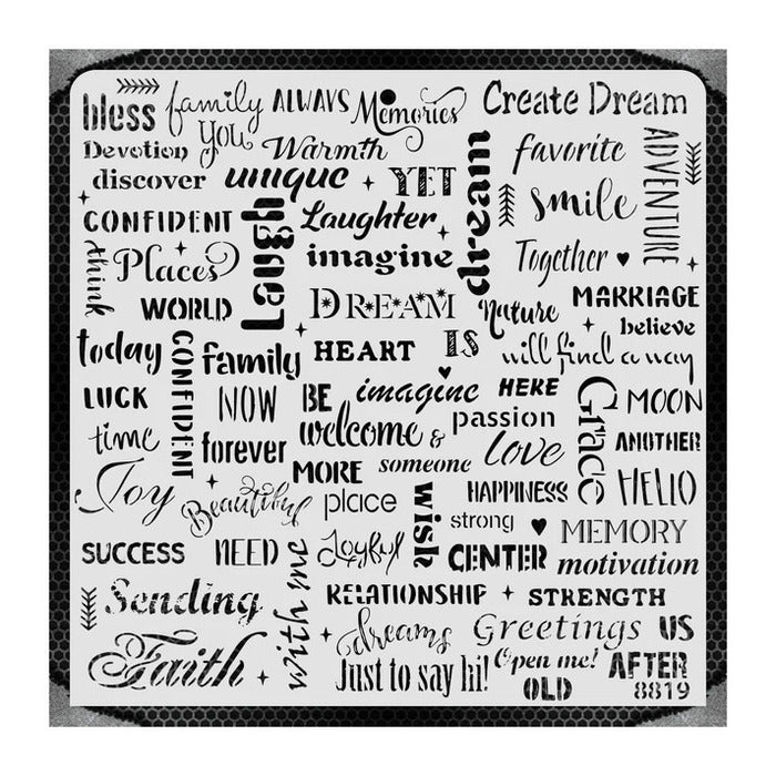 Icraft Multisurface Plastic Stencil 12" X 12" 8819