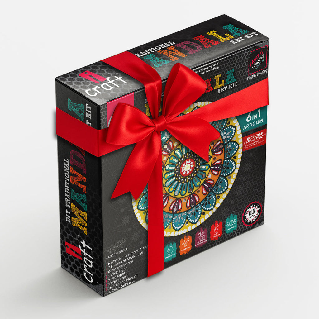 iCraft Traditional Mandala Art Kit - Diwali Painting Set iCraft
