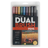 Tombow Dual Brush Pen Set of 10 – Muted Palette