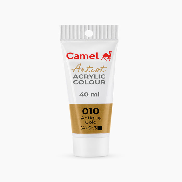 Camel Artist  Acrylic Colour - 40ml - Antique Gold.