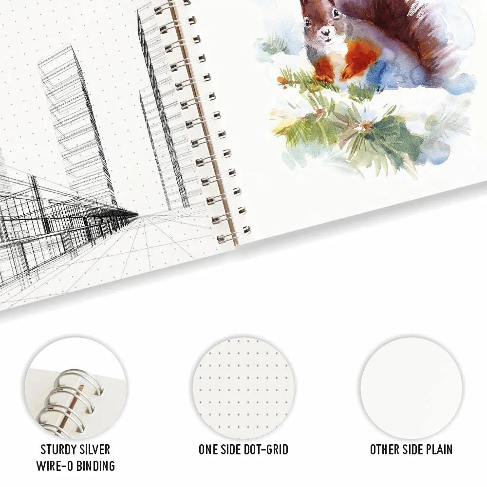Anupam Sketche WireO Sketch Book - 140gsm Cartridge Paper Anupam
