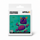 Apolix Super Washable Crayons 16 Colours | Kids Crayons