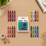 Apolix Super Washable Crayons 16 Colours | Kids Crayons