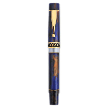 Gioia | Fountain Pen | Bellevista | Crepuscolo | Blue-Brown | Gold Trims Gioia