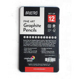 Brustro Artist Graphite Pencil Set Of 12 Brustro