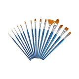 Brustro Artists Taklon Hair Brush Set Of 15 Brustro