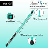 Brustro Artists' Coloured Pencils Pastel Tone Set of 36 (in Elegant tin Box) Brustro