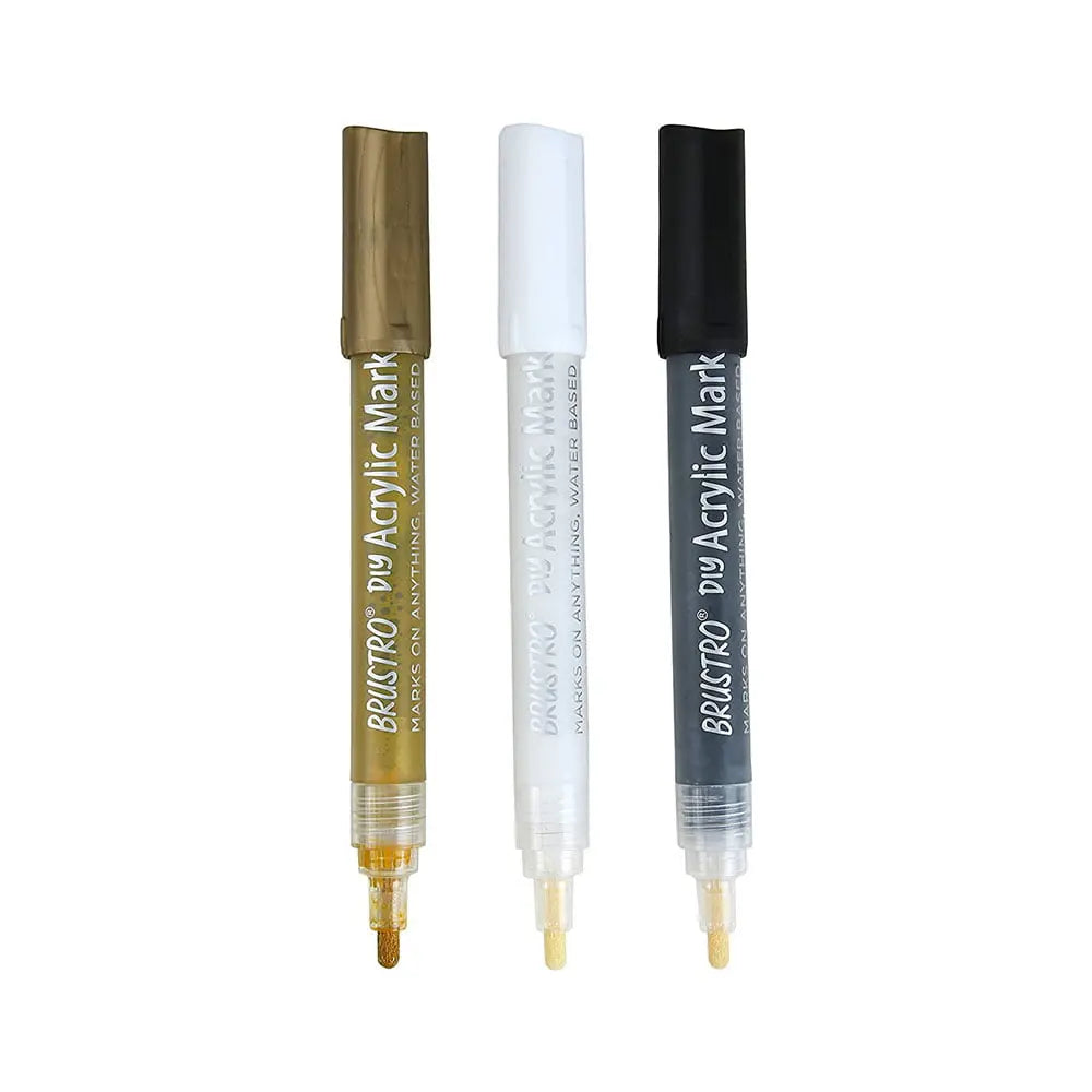 Brustro DIY Acrylic Marker 2mm Tip Set Brustro