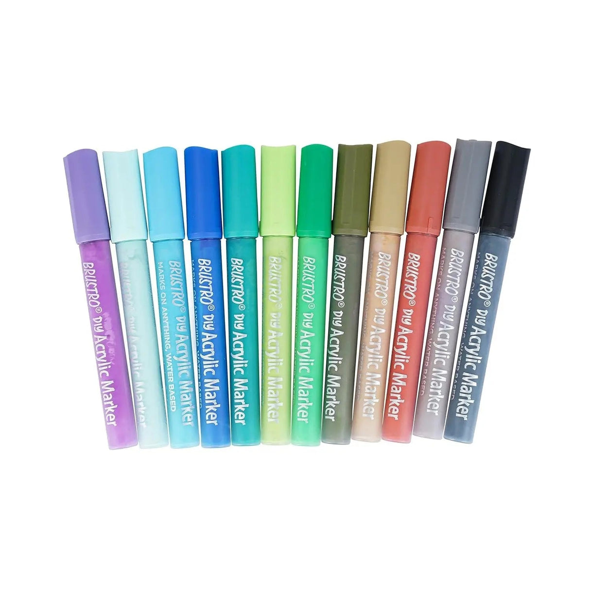Brustro DIY Acrylic Marker 2mm Tip Set Brustro