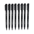 Brustro Fineliner Professional Pen Black Assorted Set Brustro