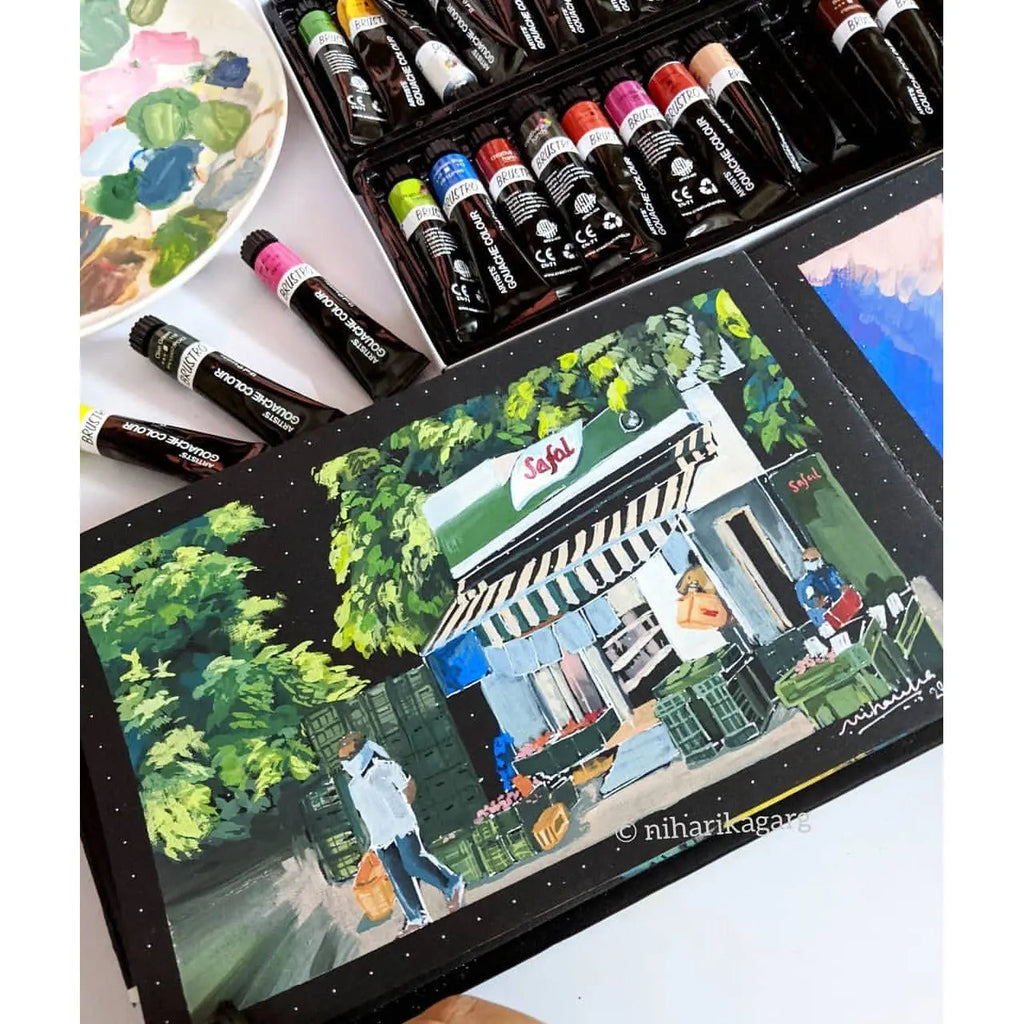 Brustro Gouache Paint Sets for Artists (Multiple Sets) Brustro